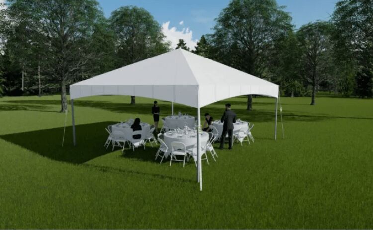 20x20 center peak tent